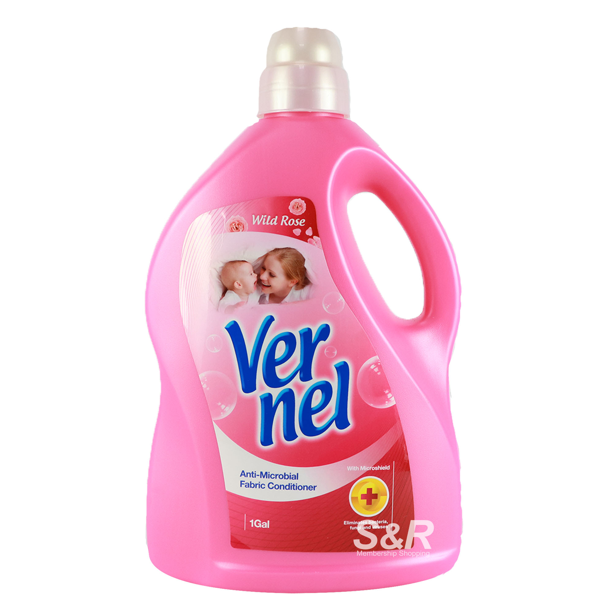 Vernel Anti-Microbial Fabric Conditioner Wild Rose 3.79kg